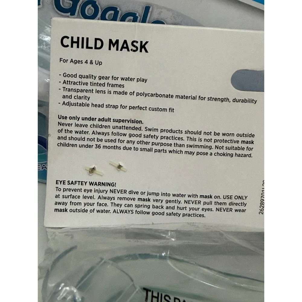 Swimgear Youth Cool Goggles and Child‎ Swim Mask Set 3 Pack Green Pink White